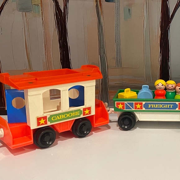 Fisher Price Vintage 1986-7 Little People Train Set - Picture 2 of 3